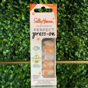 Sally Hansen SUNSHINE SPRITZ Perfect Press-On Nails | NEW | 🍊 Press On Nails